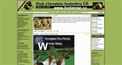 Desktop Screenshot of foxterrier.cz