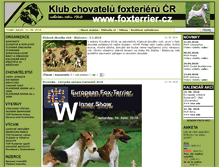 Tablet Screenshot of foxterrier.cz